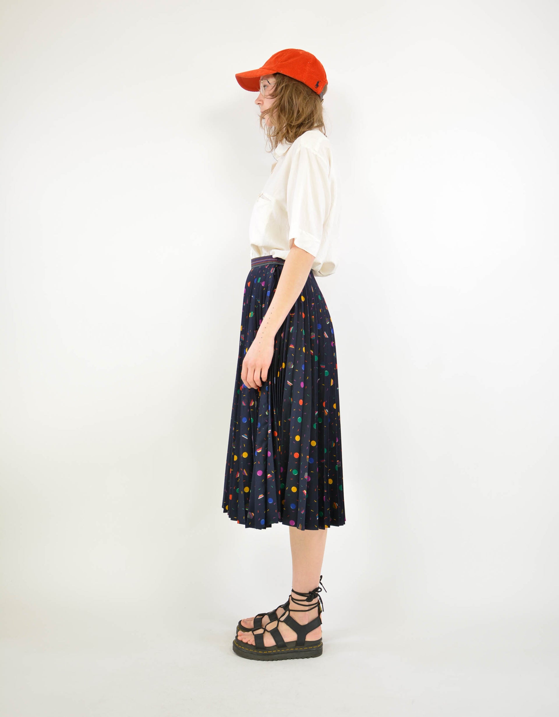80s dotted skirt - PICKNWEIGHT - VINTAGE KILO STORE