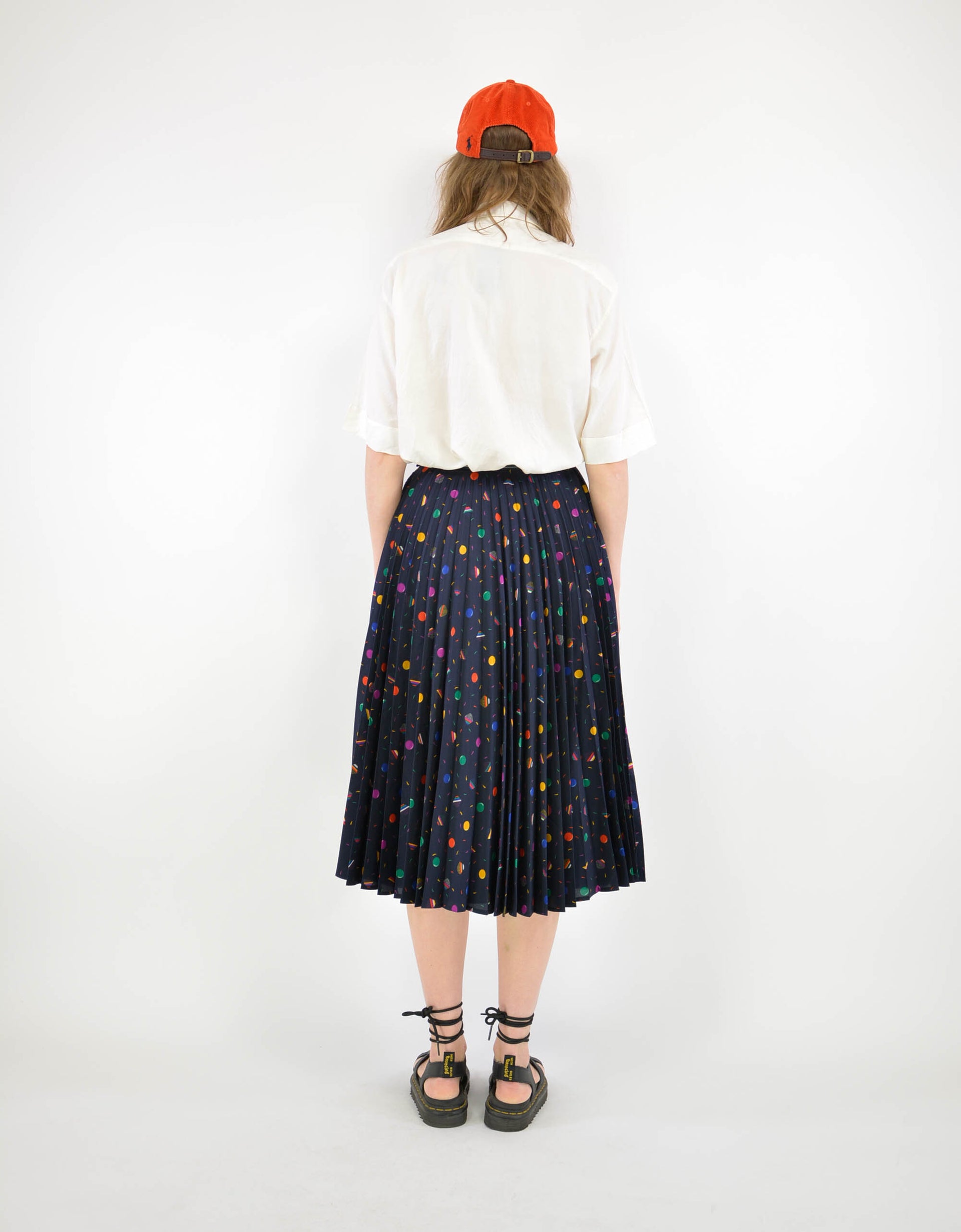 80s dotted skirt - PICKNWEIGHT - VINTAGE KILO STORE