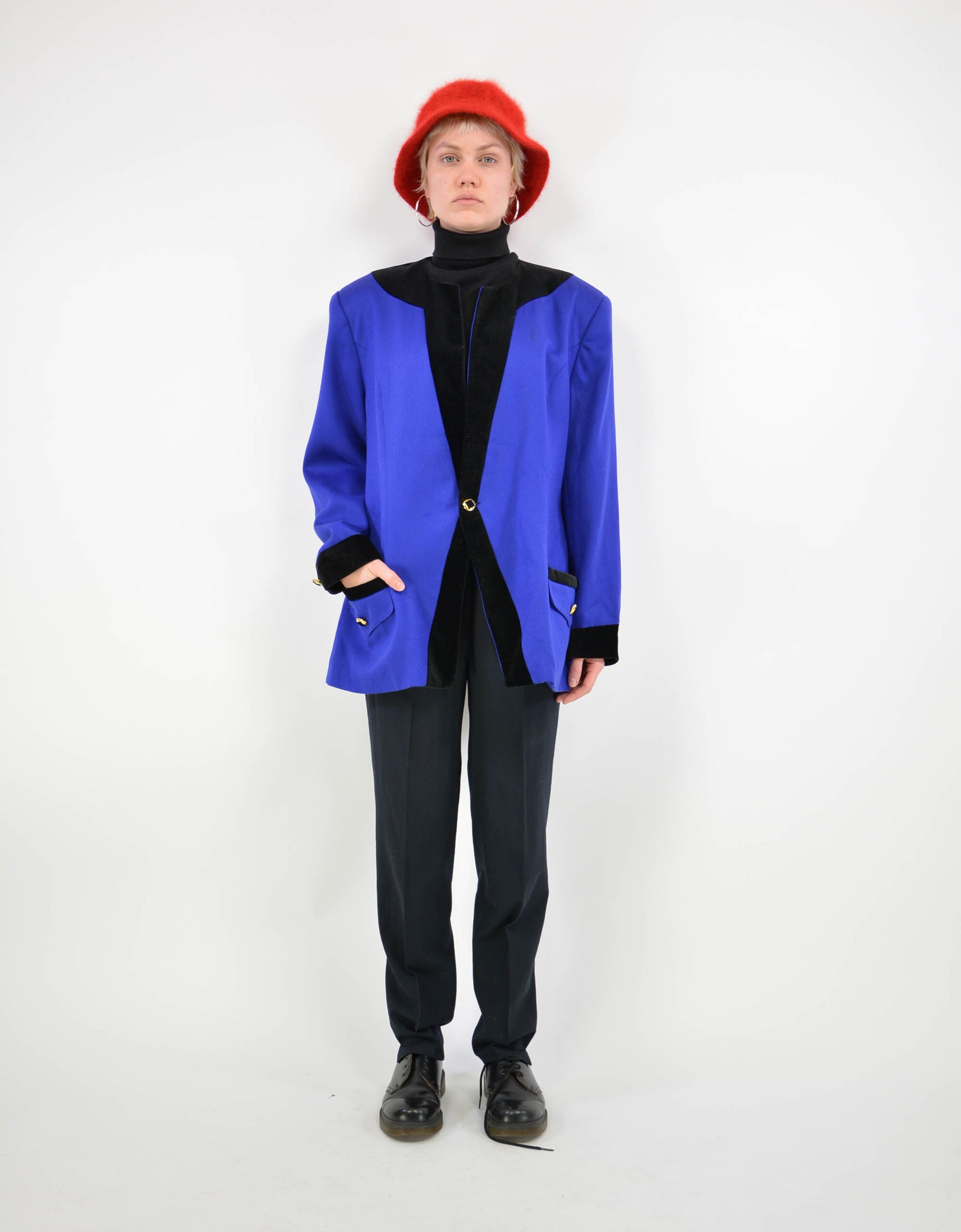 Blue wool suit jacket - PICKNWEIGHT - VINTAGE KILO STORE