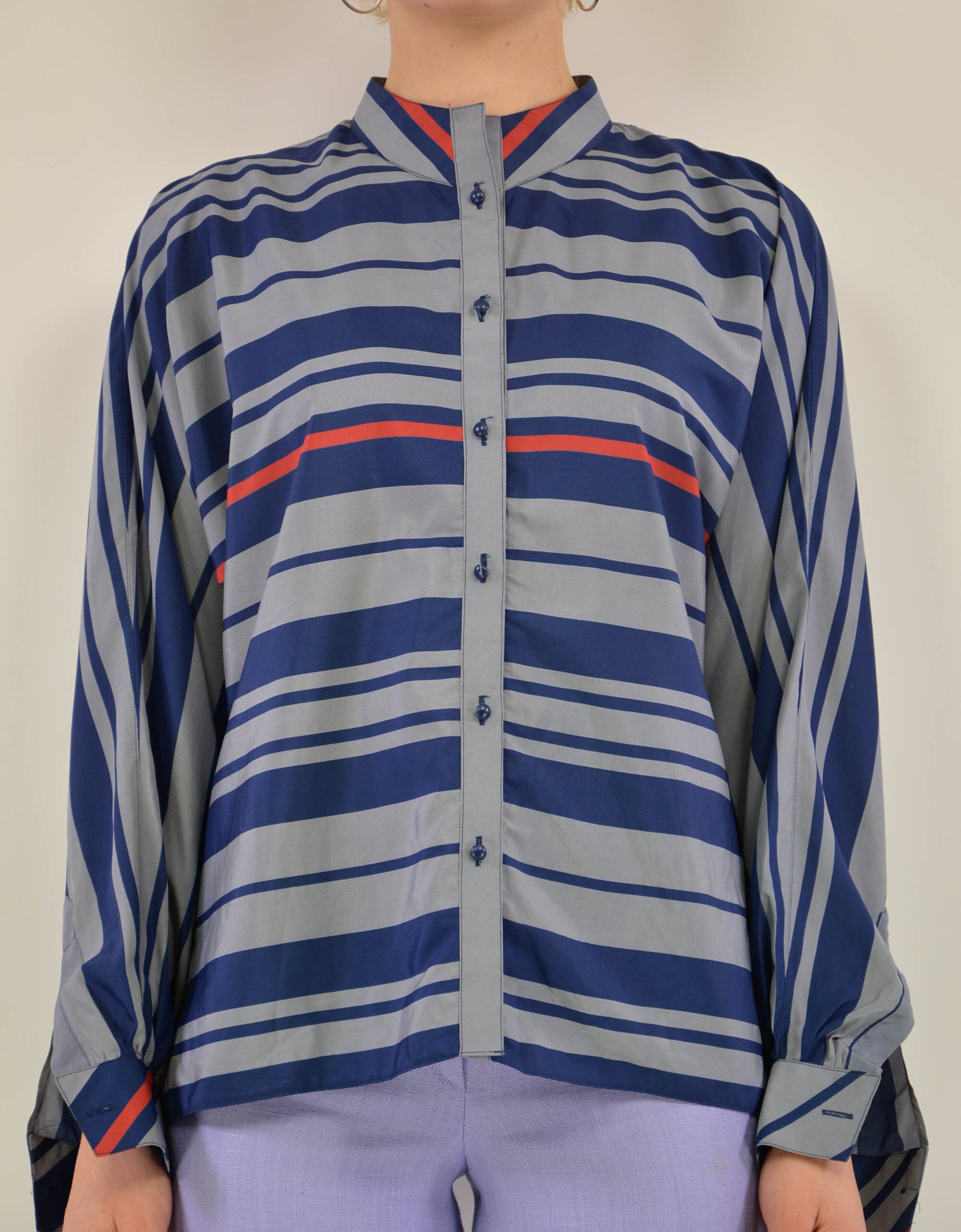 90s striped blouse - PICKNWEIGHT - VINTAGE KILO STORE