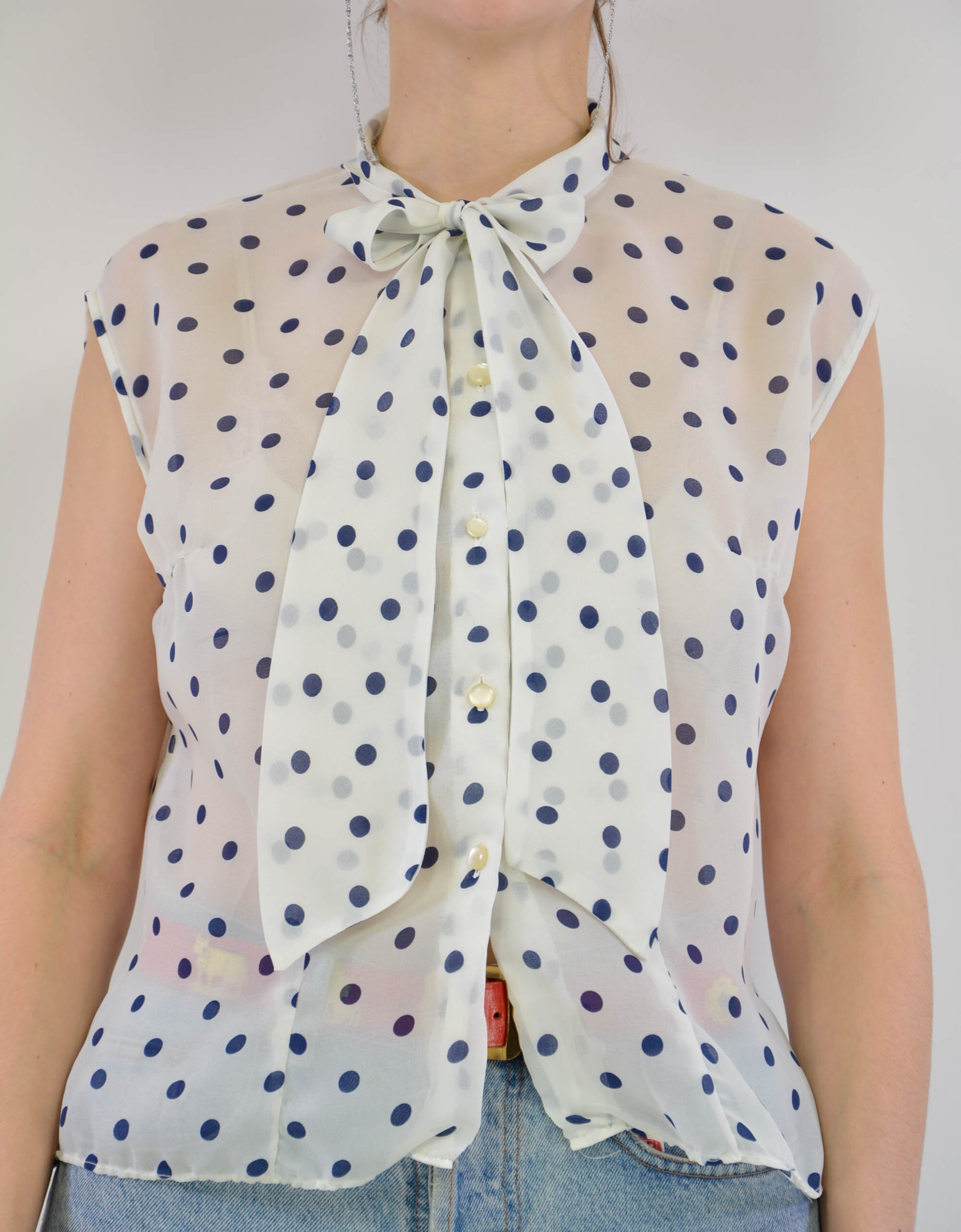 Dotted blouse - PICKNWEIGHT - VINTAGE KILO STORE