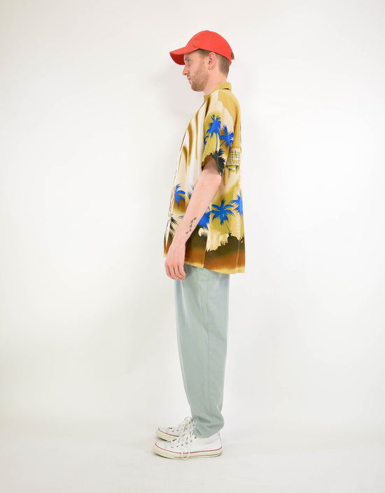 00s palm print shirt - PICKNWEIGHT - VINTAGE KILO STORE
