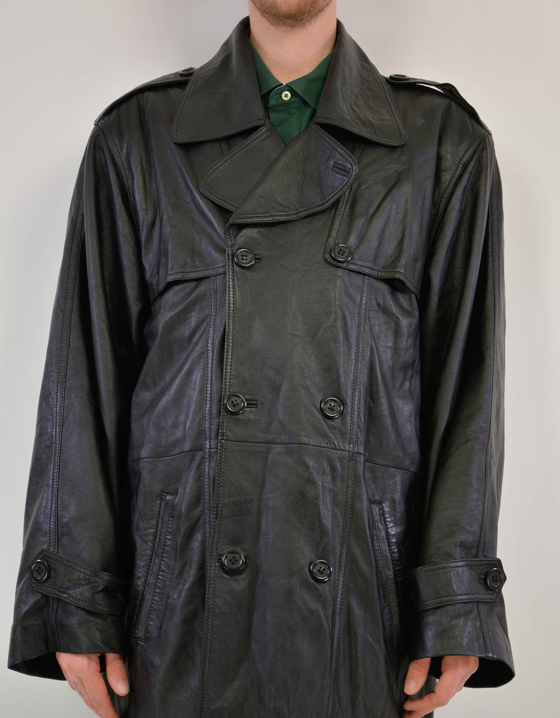 Leather coat - PICKNWEIGHT - VINTAGE KILO STORE