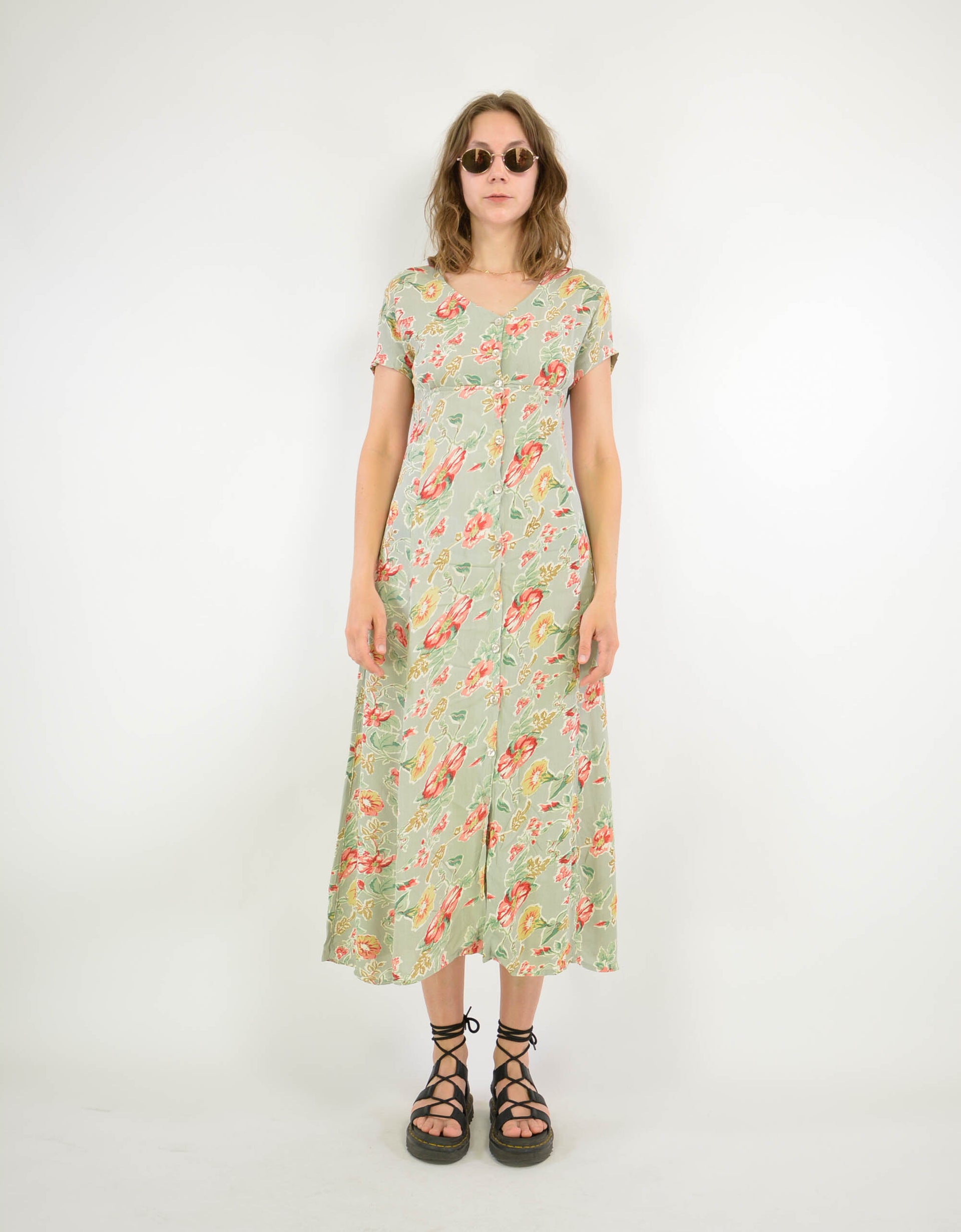 Tropical print dress - PICKNWEIGHT - VINTAGE KILO STORE