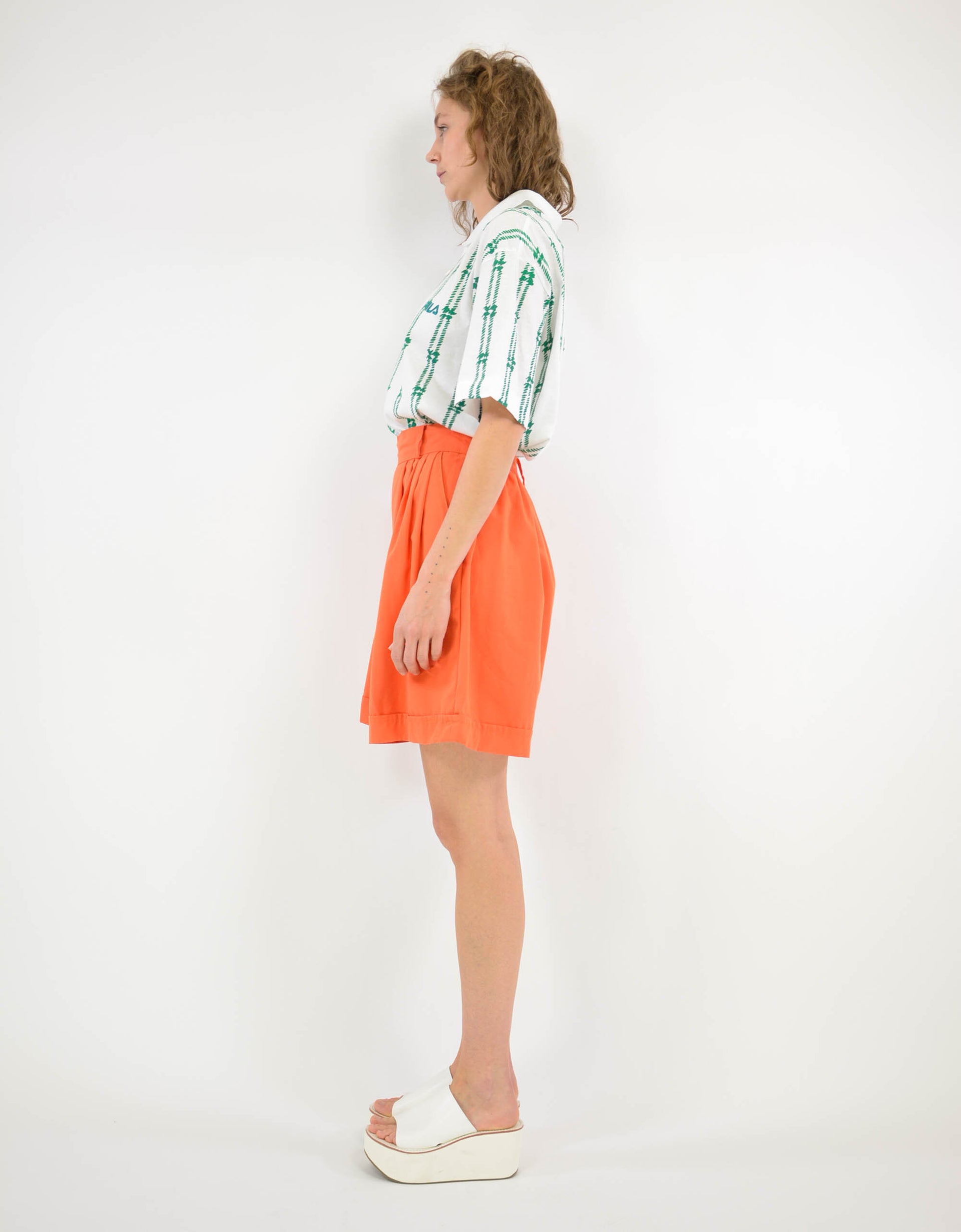 Orange shorts - PICKNWEIGHT - VINTAGE KILO STORE