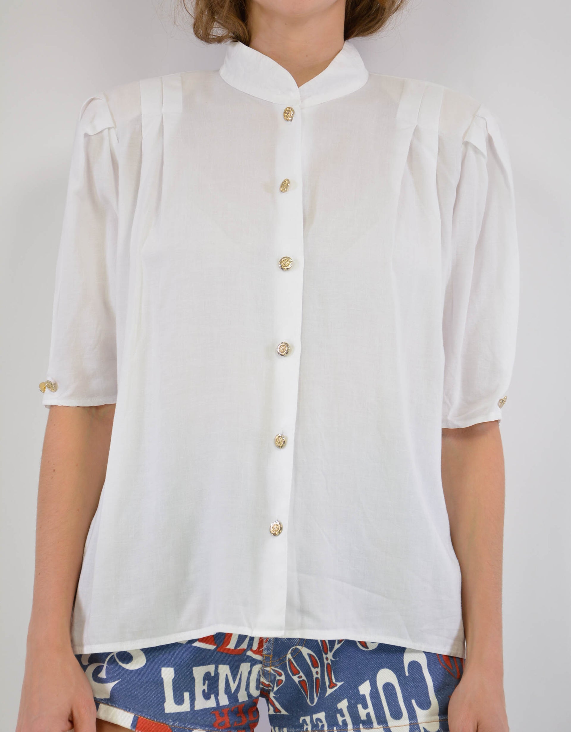 White blouse - PICKNWEIGHT - VINTAGE KILO STORE