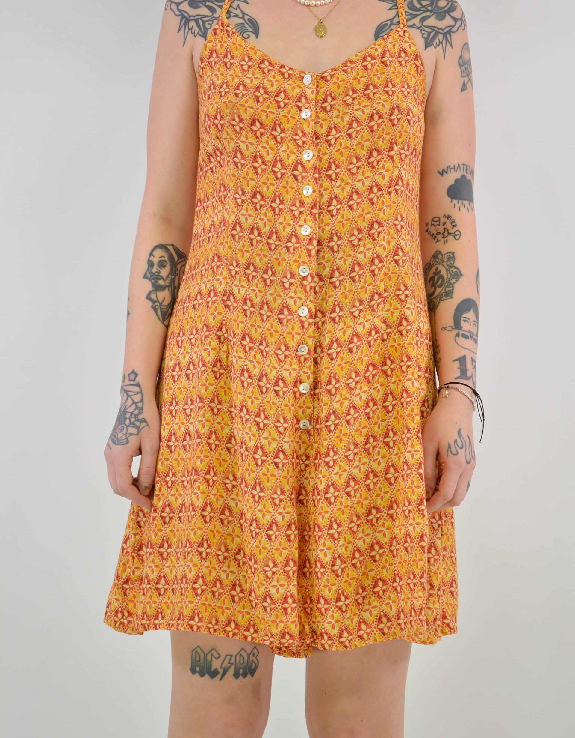 Flower overall dress - PICKNWEIGHT - VINTAGE KILO STORE