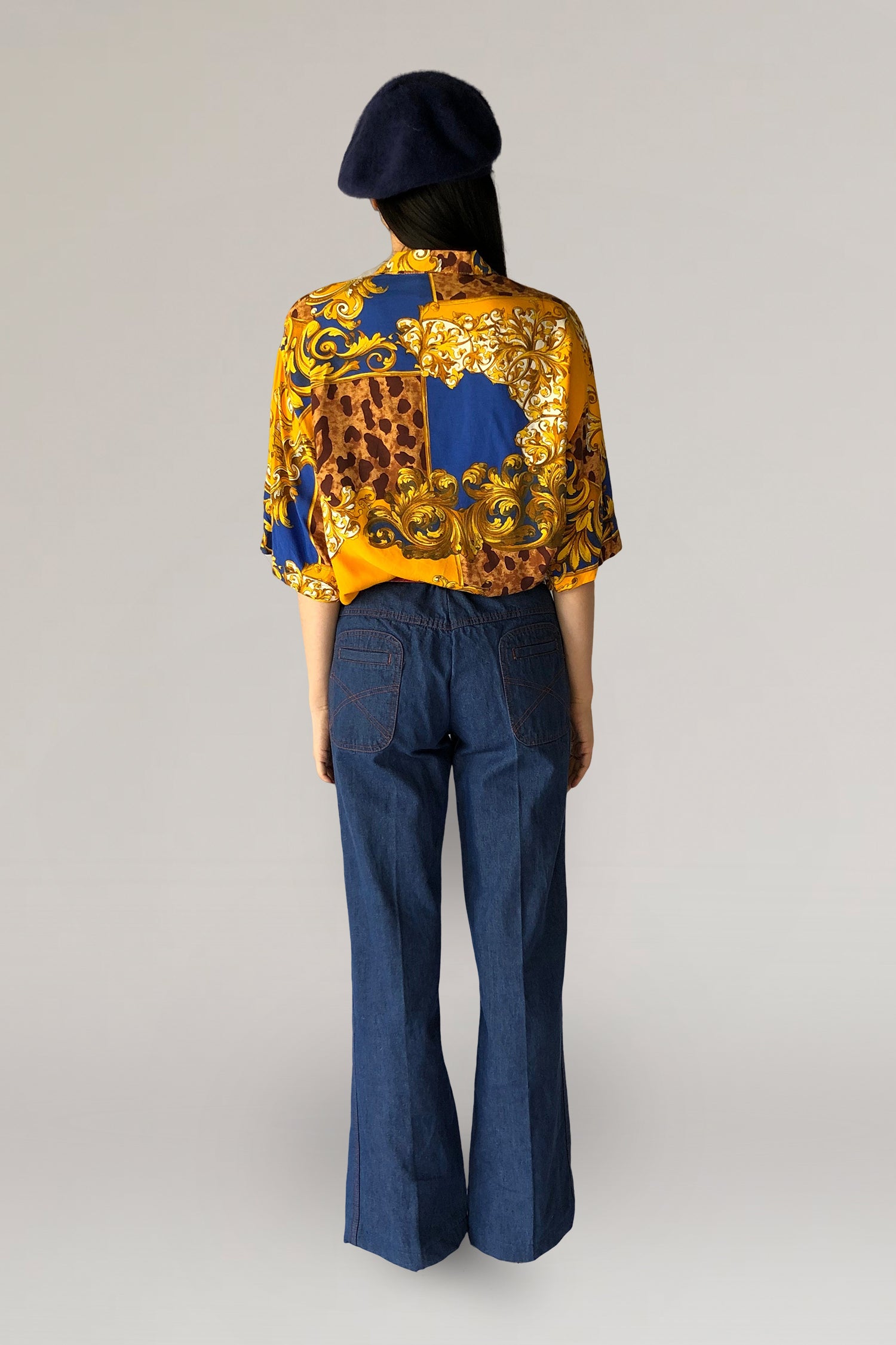 Baroque print blouse - PICKNWEIGHT - VINTAGE KILO STORE