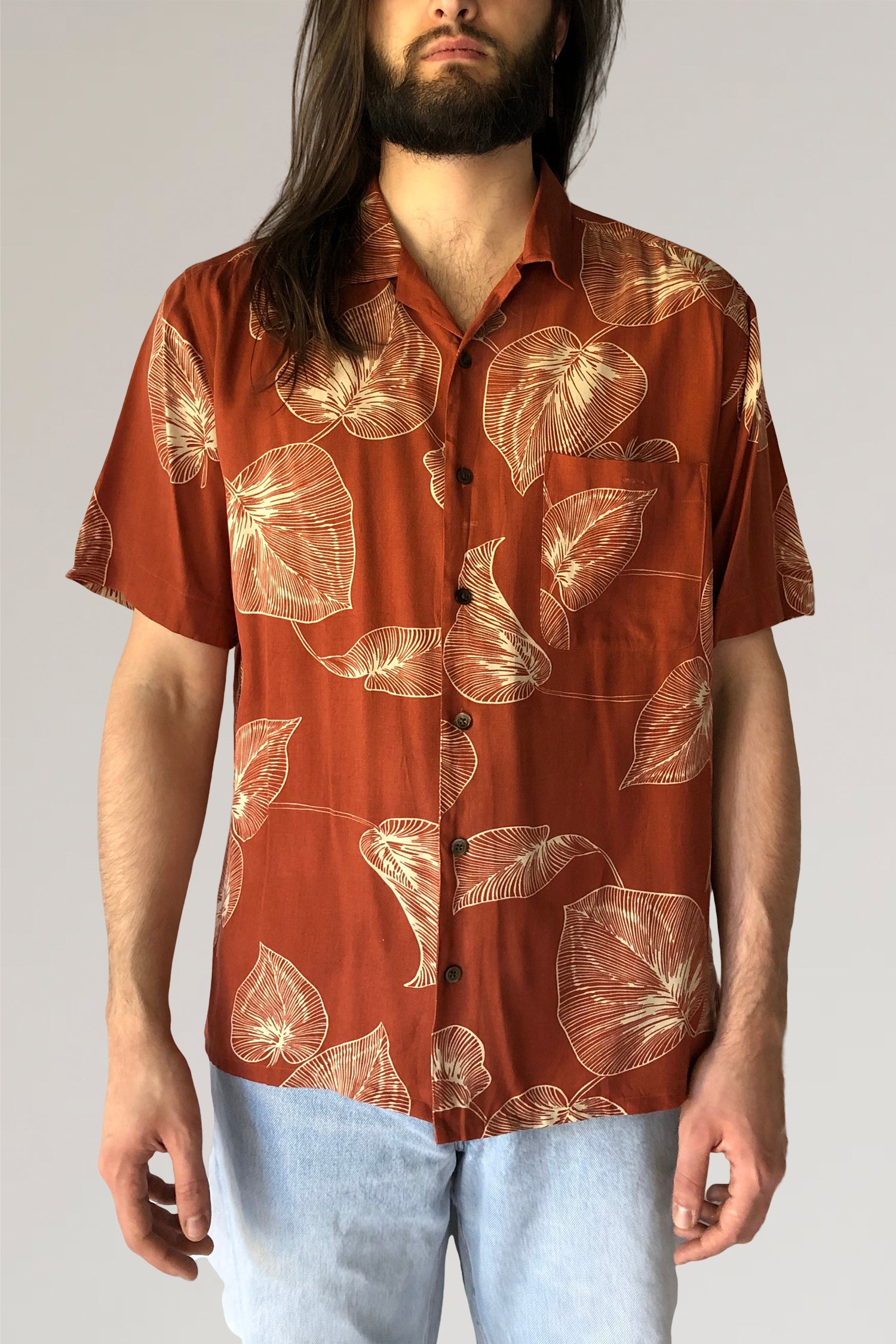 90s print shirt - PICKNWEIGHT - VINTAGE KILO STORE